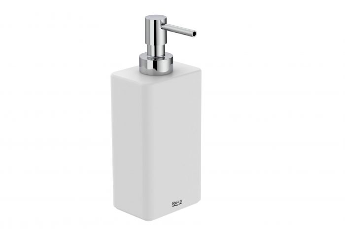 Dozownik do mydła stojący ROCA ONA 73 x 53 x 182 mm biały mat | A817673C60