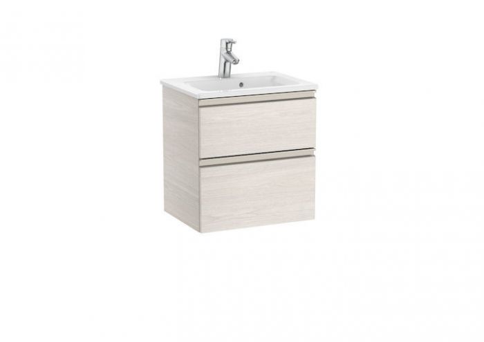 Zestaw łazienkowy 505 x 380 x 537 mm jesion nordic ROCA GAP-N COMPACTO szafka z 2 szufladami z umywalką 50 cm | A851494434