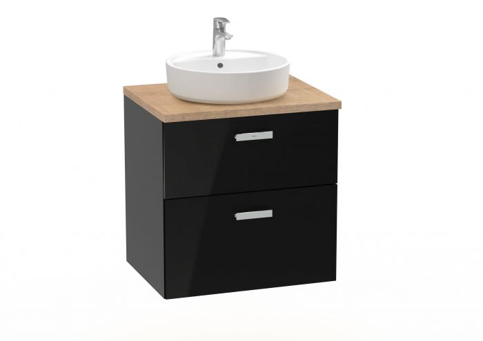 Zestaw łazienkowy 591 x 460 x 618 mm czarny połysk ROCA VICTORIA PRO | A851899351