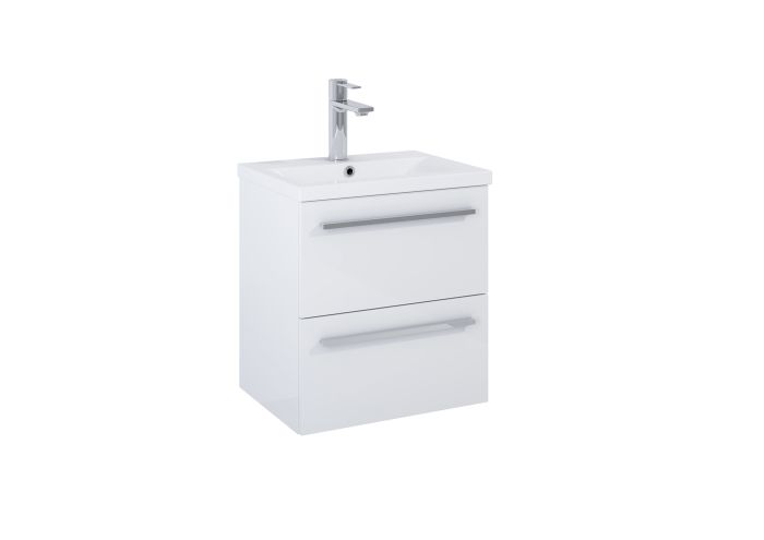 Zestaw łazienkowy UNIK płyta wiórowa, ceramika sanitarna 397 x 510 x 567 mm biały połysk ROCA KWADRO | A852449806