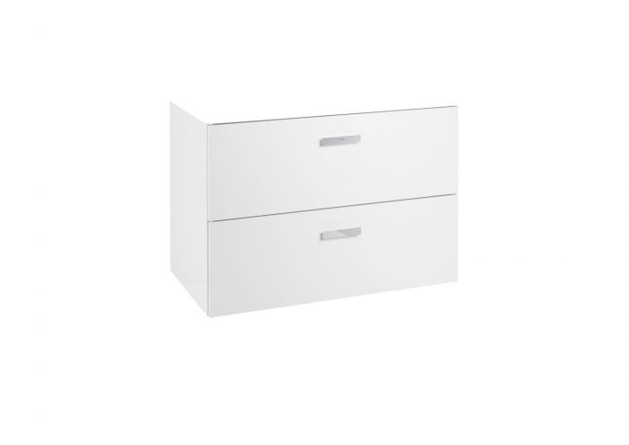 Szafka wisząca 785 x 460 x 550 mm biała połysk 2 szuflady ROCA VICTORIA BASIC MODULAR | A856576806