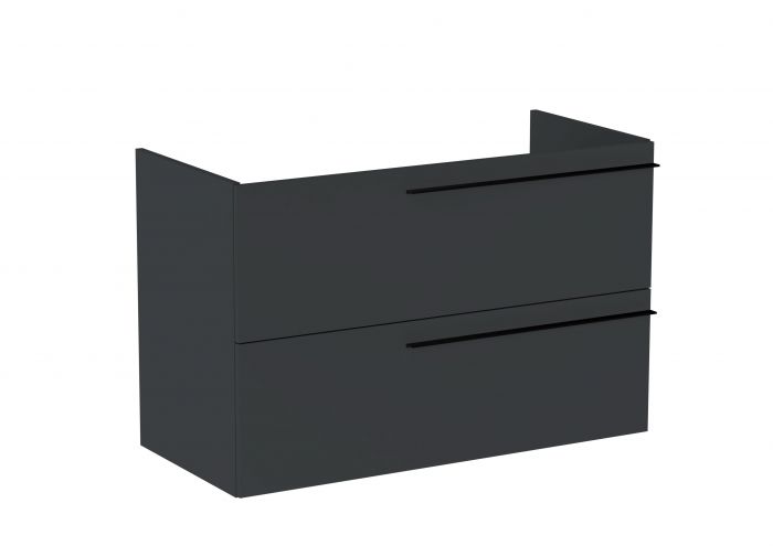 Szafka łazienkowa 985 x 446 x 635 mm onyks mat z 2 szufladami ROCA ELLA | A857771531