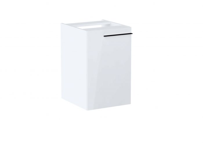 Moduł boczny 400 x 446 x 635 mm biały połysk z 1 drzwiami ROCA ELLA | A857773806