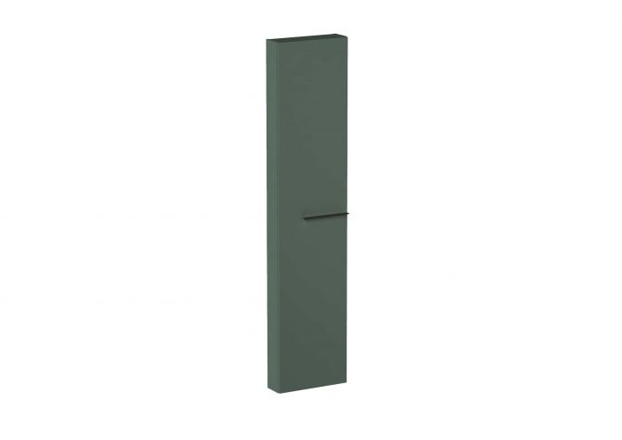 Kolumna łazienkowa wysoka wersja slim lakierowana płyta meblowa 400 x 126 x 1800 mm zielony mat 1 drzwiowa, szklane półki ROCA ELLA | A857776534