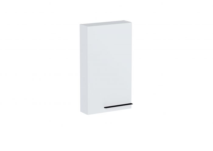 Kolumna łazienkowa niska, slim 400 x 126 x 700 mm biała mat 1 drzwiowa ROCA ELLA bez uchwytu - KONIECZNOŚĆ kompletacji z wybranym uchwytem | A857777529