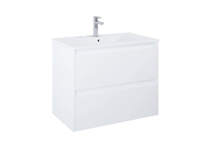 Szafka łazienkowa do kompletacji z umywalką Hebe slim 456 x 635 mm biały mat ROCA CLAUDIA | A857795529