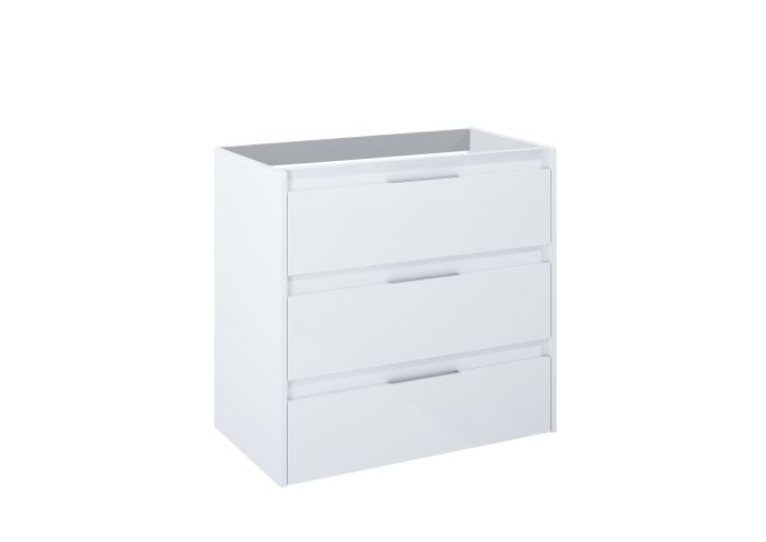 Szafka łazienkowa z 3 szufladami do kompletacji z umywalką Victoria lub blatem 452 x 800 x 740 mm biały połysk ROCA Alpine | A857868806