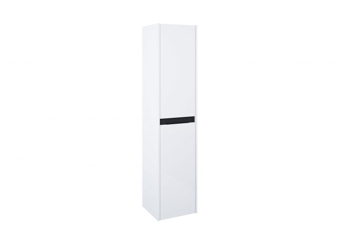 Kolumna łazienkowa wysoka płyta meblowa 350 x 350 x 1500 mm biały połysk/czerń ROCA CARMEN | A857869606