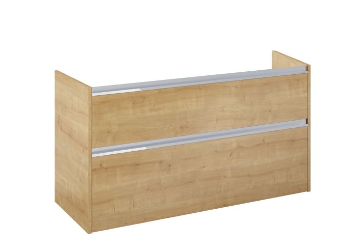 Szafka łazienkowa do kompletacji z umywalką Gap lub blatem 1191 x 460 x 663 mm jasny dąb z 2 szufladami ROCA GAP PRO | A857906464