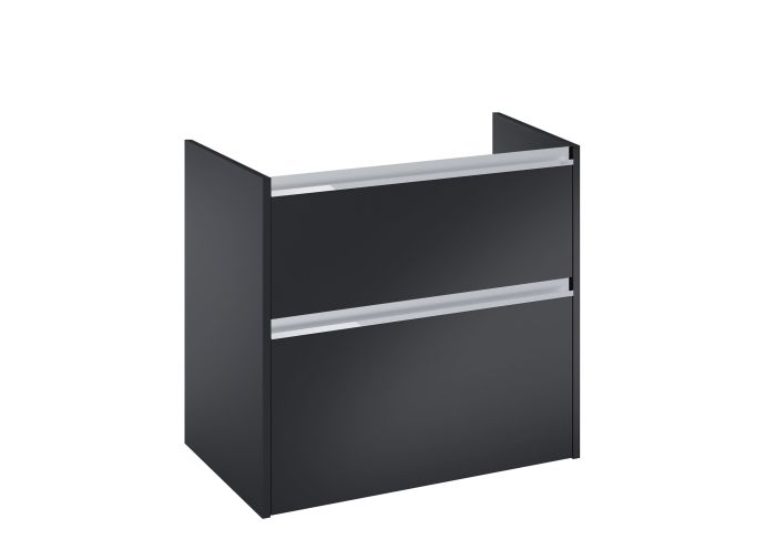Szafka łazienkowa z 2 szufladami 785 x 376 x 635 mm czarny mat do kompletacji z umywalką GAP ROCA GAP PRO | A857910532