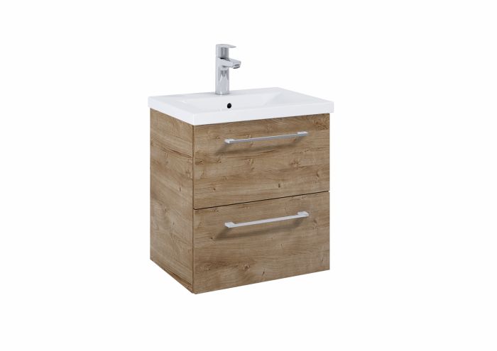 Szafka łazienkowa 50 cm do kompletacji z umywalką Hebe dąb canela ROCA Roma Compact | A857951808