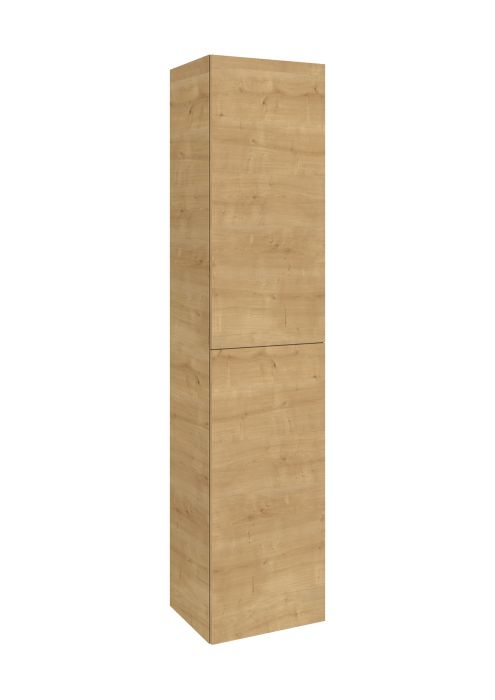 Kolumna łazienkowa wysoka z 2 drzwiami standard płyta wiórowa 400 x 352 x 1800 mm jasny dąb ROCA EXTRA | A857956464