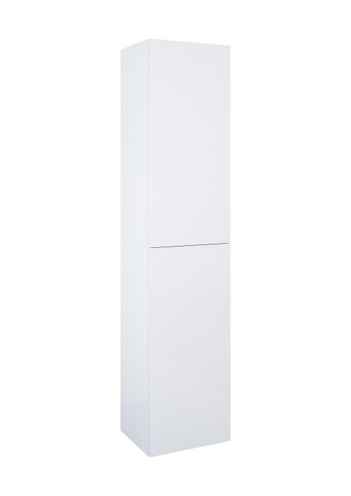 EXTRA kolumna łazienkowa wysoka z 2 drzwiami standard mebel odwracalny 352 x 400 x 1800 mm płyta wiórowa biały mat wewnątrz 4 półki