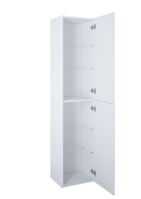 Kolumna łazienkowa płyta wiórowa 352 x 400 x 1800 mm biały połysk ROCA EXTRA 2 drzwiami standard | A857956806