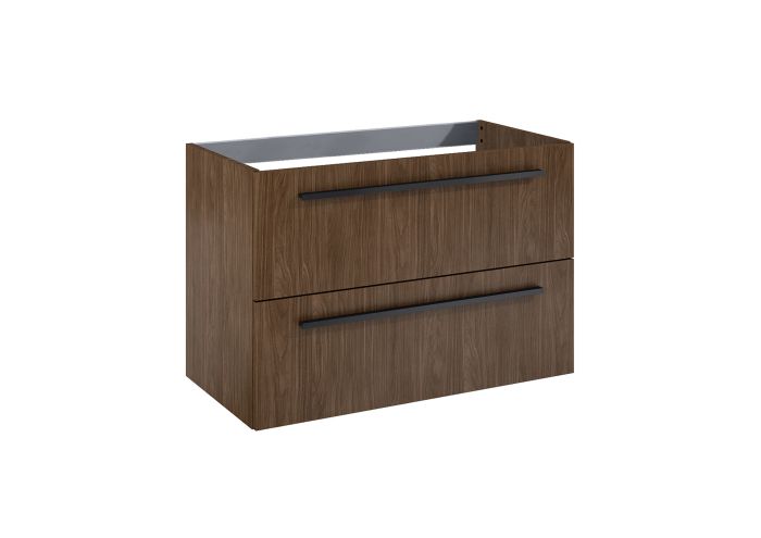 Szafka łazienkowa do kompletacji z umywalką HEBE podumywalkowa 384 x 800 x 530 mm orzech lincoln ROCA Kwadro | A857970540