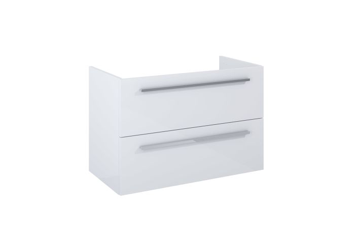 Komoda łazienkowa do kompletacji z szafkami oraz blatami 800 x 384 biały połysk o szerokości 80 cm ROCA KWADRO | A857972806