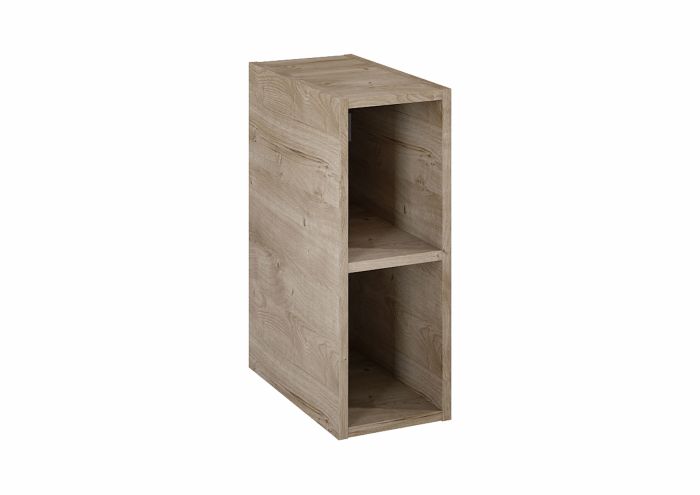 Moduł boczny do kompletacji z szafkami oraz blatami otwarty płyta wiórowa 386 x 200 x 530 mm dąb canela ROCA Kwadro | A857975808