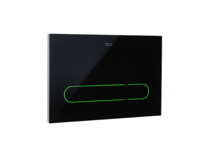 Przycisk spłukujący ROCA EP-1 2-funkcyjny elektroniczny do kompletowania z systemami instalacyjnymi DUPLO ONE czarny | A890104008