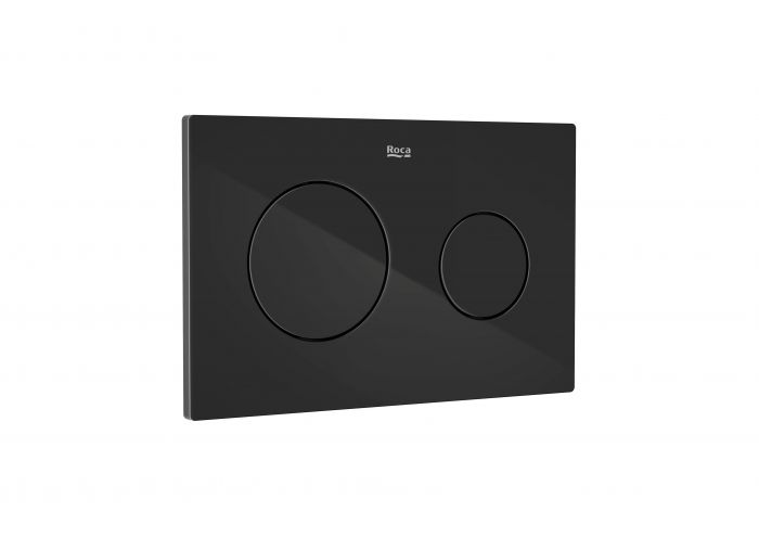 Przycisk spłukujący ROCA PL10 2-funkcyjny do kompletowania z systemami instalacyjnymi DUPLO ONE Titanium Black | A8901890CN