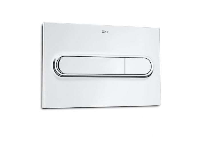 Przycisk spłukujący ROCA PL1 2-funkcyjny do kompletowania z systemami instalacyjnymi DUPLO ONE chrom | A890195001