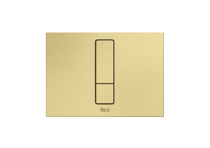 Przycisk spłukujący ROCA DUPLO S PS4 podwójny PVD Brushed Gold 202 x 145 x 6 mm  | A8902213VA