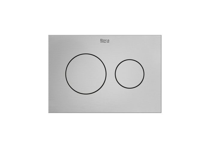 Przycisk spłukujący ROCA Duplo S PS3 podwójny brushed Inox 134 x 6 mm | A890223304