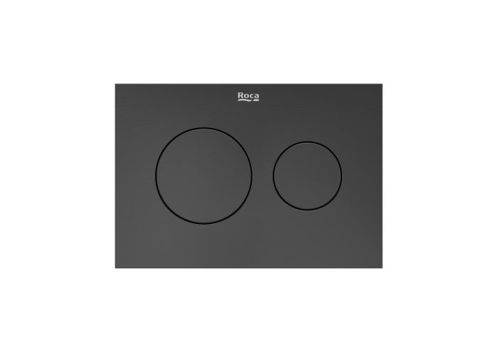 Przycisk spłukujący ROCA DUPLO S PS3 podwójny Brushed Titanium Black (Everlux-PVD) 134 x 6 mm | A8902233NM