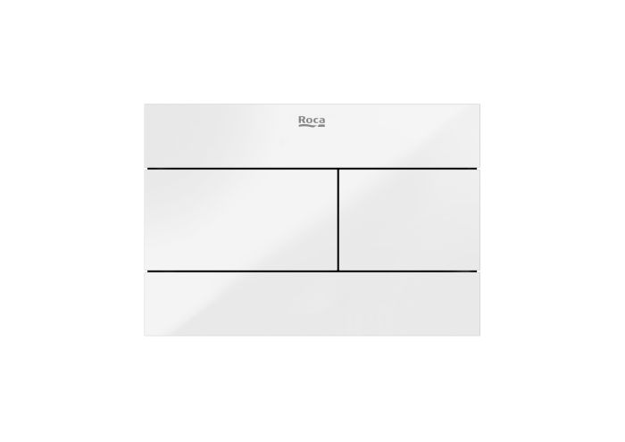 Przysick ROCA DUPLO S PS2 podwójny szklany biały 194 x 134 x 6 mm  | A890224399