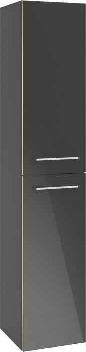 Szafka podwieszana wysoka 350 x 370 x 1760 mm crystal grey z 2 drzwiczkami VILLEROY & BOCH Avento | A89400B1