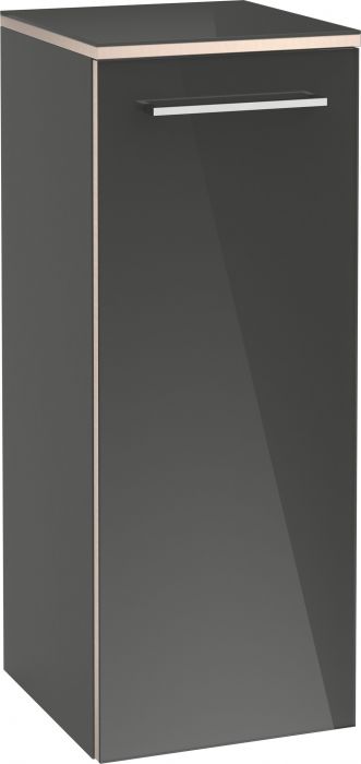 Szafka boczna, model podwieszany 350 x 370 x 892 mm crystal black z 1 drzwiczkami VILLEROY & BOCH Avento | A89500B3