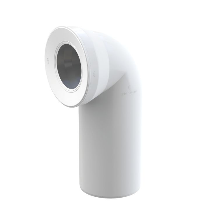 Kolano przyłączeniowy 90° do WC DN 110 230 mm z polipropylenu ALCA  | A9090A