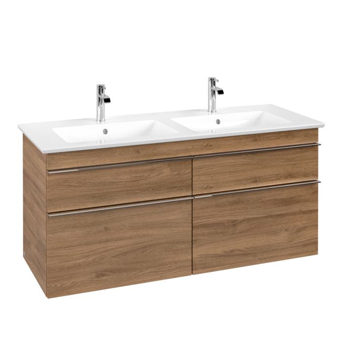 Szafka podumywalkowa wisząca 1253 x 477 x 590 mm oak kansas 4 elementy wysuwane z funkcją SoftClosing VILLEROY & BOCH Venticello | A93001RH