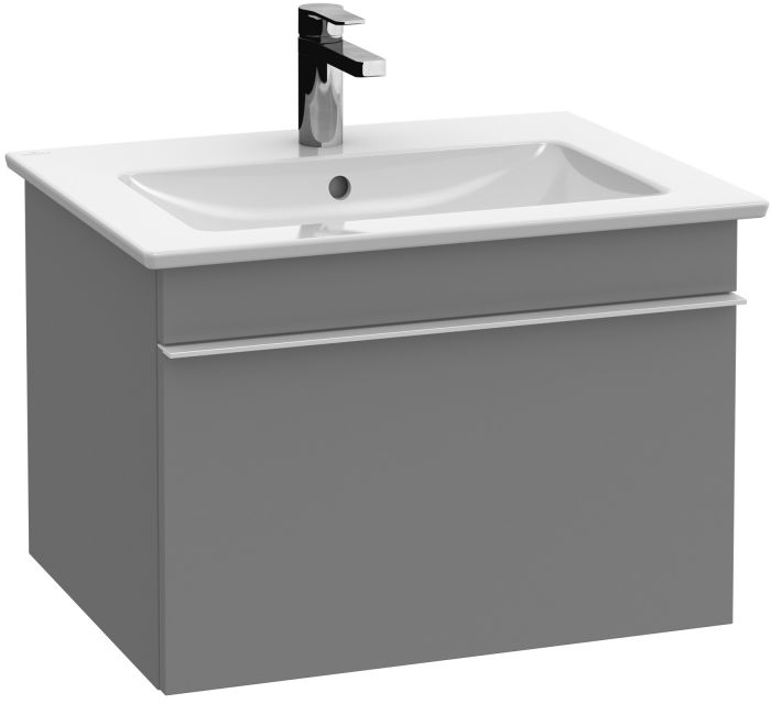 Szafka podumywalkowa wisząca z płyty MDF 553 x 502 x 420 mm glossy white 1 szuflada z powierzchnią niepoślizgową VILLEROY & BOCH Venticello | A93201DH
