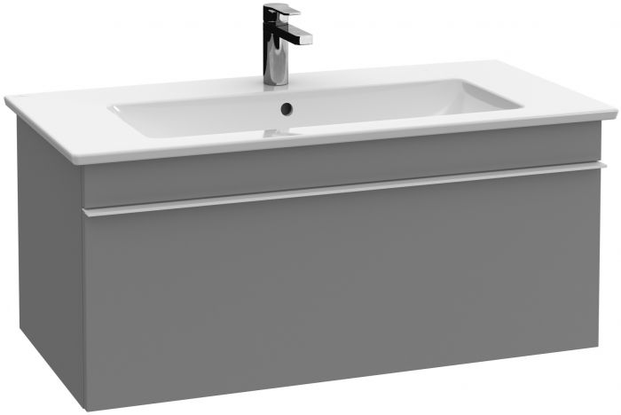 Szafka podumywalkowa wisząca z płyty wiórowej 753 x 502 x 420 mm white matt 1 szuflada z powierzchnią niepoślizgową VILLEROY & BOCH Venticello | A93401MS