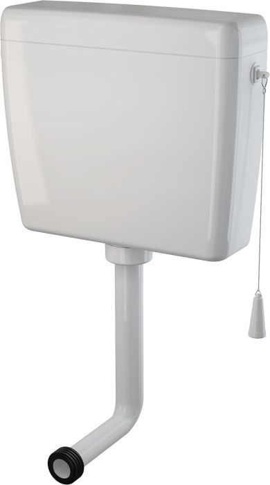 Zbiornik WC ALCA UNI START–STOP uniwersalny 44.2 x 12.7 x 39 cm biały  | A940H38