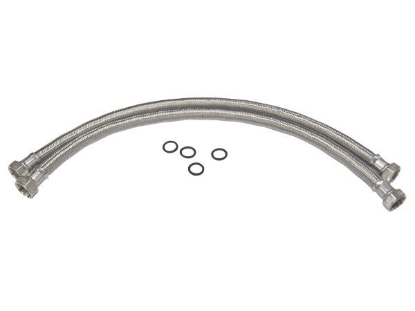 Wąż przyłączeniowy do zmiękczacza wody 2 sztuki DN 25 40 x 80 x 700 mm