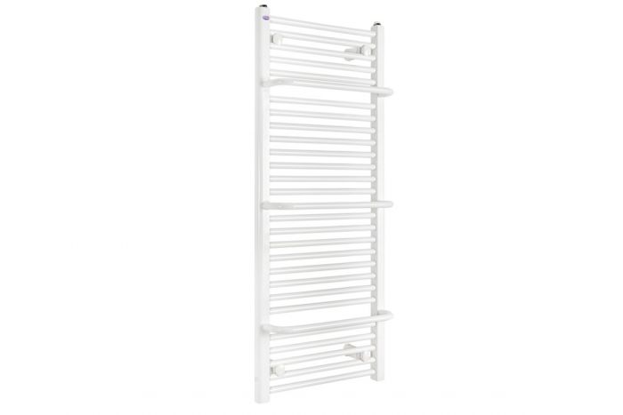 Grzejnik pionowy prosty z półkami Baron AB 94/50 460 W 940x 500 x 165 mm 01 biały przyłącze dolne 11 | 10111210601101