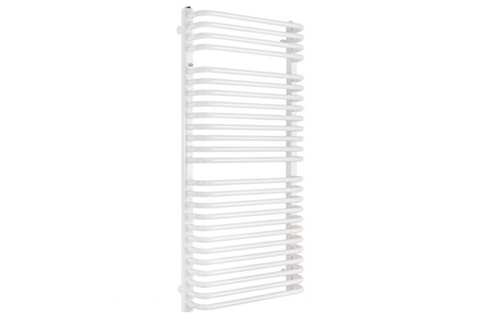 Grzejnik pionowy Książe AK 110/56 690 W 1100x  560 x 135 mm 04 krem przyłącze dolne 11  | 10111113401104