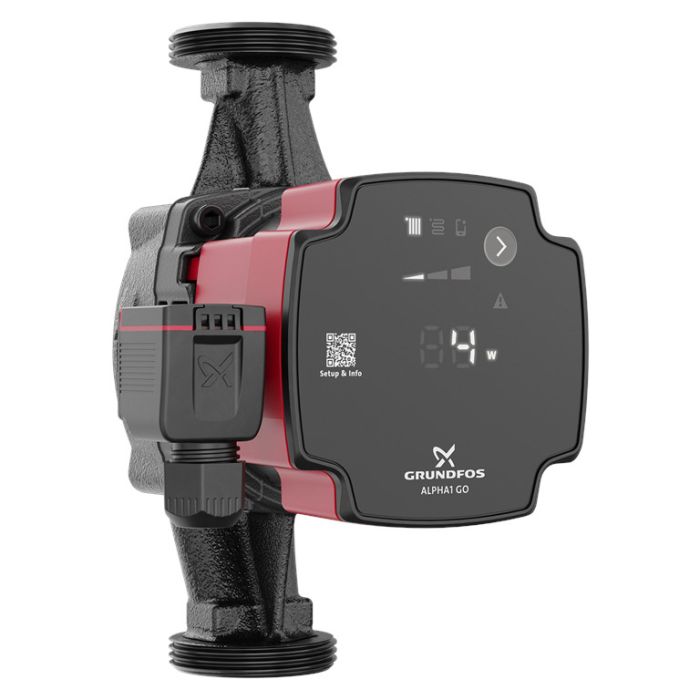 Pompa obiegowa 1 x 220-240 V, 9H GRUNDFOS ALPHA1 GO 25-40 180 z wbudowanym modułem Bluetooth | 93074185