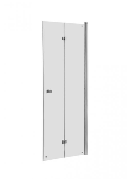 Drzwi składane ROCA CAPITAL 800 x 1950 mm chrom szkło hartowane transparentne z powłoką MaxiClean | AM4508012M