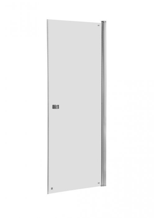 Drzwi skrzydłowe ROCA CAPITAL 500 x 1950 mm chrom profile aluminiowe/szkło hartowane transparentne z powłoką MaxiClean | AM4705012M