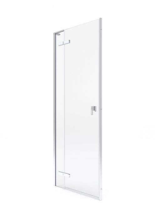Drzwi z polem stałym ROCA METROPOLIS-N 1395 x 2000 mm chrom szkło hartowane transparentne z powłoką MaxiClean | AMP0814012M