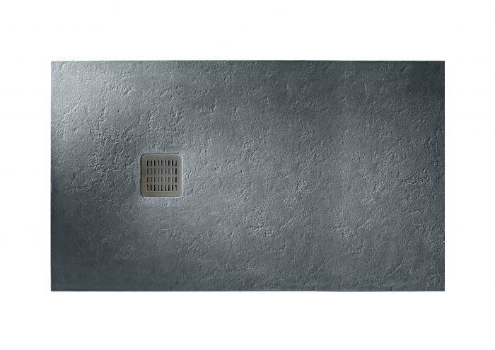 Brodzik prysznicowy kompozytowy STONEX prostokątny 100 x 140 x 3.1 cm ROCA TERRAN z syfonem z osłoną ze stali szlachetnej | AP1015783E801200
