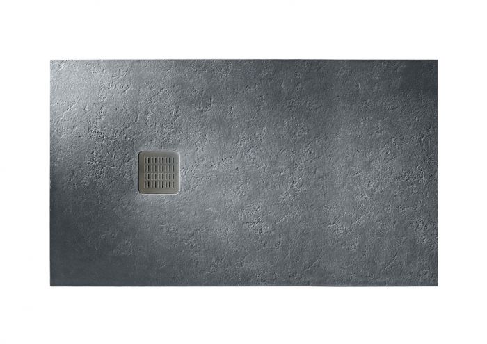 Brodzik prysznicowy kompozytowy STONEX prostokątny 100 x 160 x 3.1 cm ROCA TERRAN z syfonem z osłoną ze stali szlachetnej | AP1016403E801200