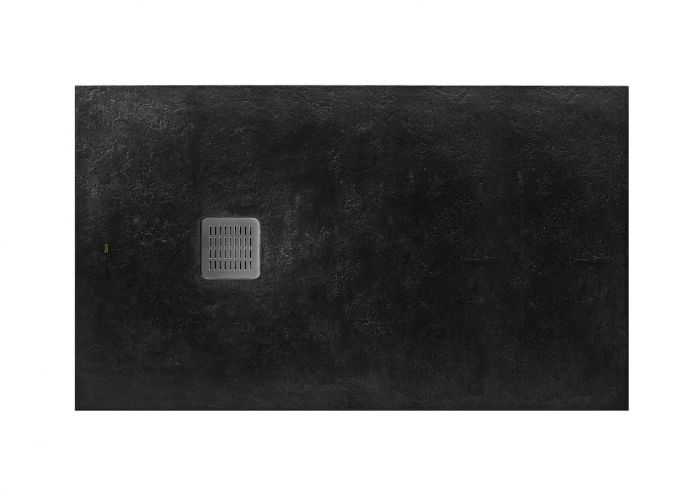 Brodzik prysznicowy kompozytowy STONEX prostokątny 100 x 160 x 3.1 cm ROCA TERRAN z syfonem z osłoną ze stali szlachetnej | AP1016403E801400