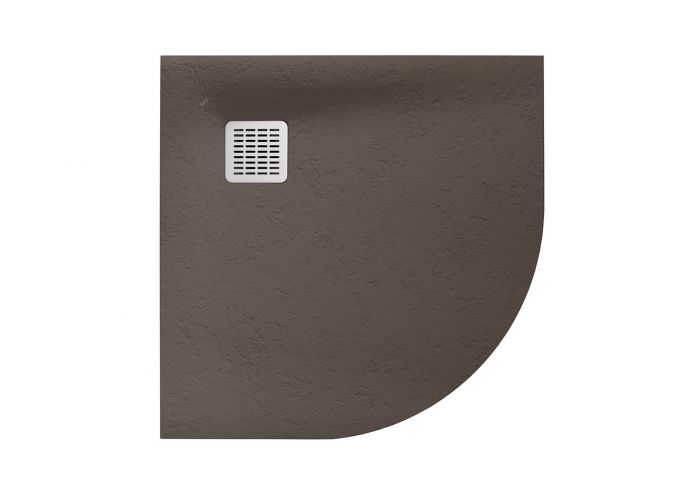 Brodzik kompozytowy STONEX półokrągły ROCA TERRAN 900 /10900 /1028 /10cm cafe | AP10538438401660
