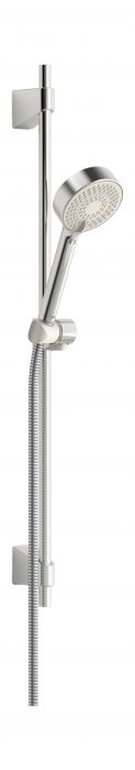APOLLO zestaw prysznicowy chrom zawiera: rączke natrysku, drążek natrysku, wąż natrysku 1750 mm, mydelniczkę