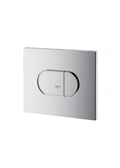 Przycisk uruchamiający do uruchomienia 2-pojemnościowego lub Start/Stop do WC Arena Cosmopolitan 197  x156 mm montaż poziomy, ABS, EcoJoy chrom 