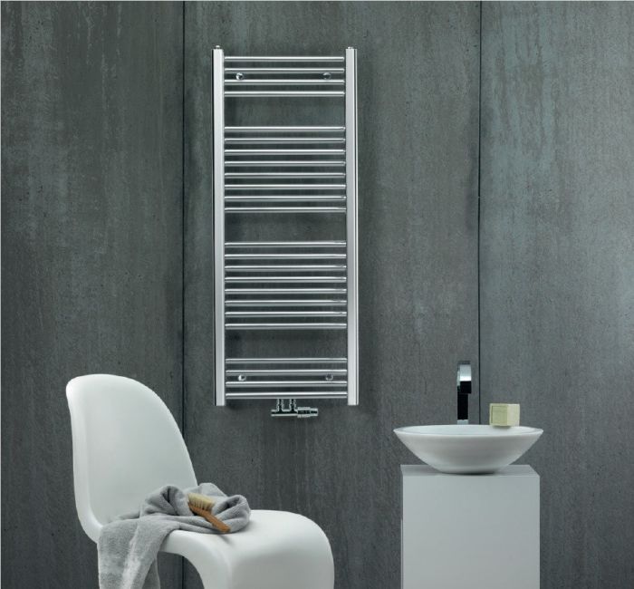 Grzejnik łazienkowy łazienkowy Aura PBN-080-050 775x 500 x 80 mm RAL 9016 Traffic White | PBN080050