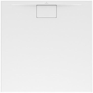 Brodzik akrylowy kwadratowy z powierzchnią antypoślizgową (VILBOGRIP) 100 x 100 x 1.5 cm VILLEROY & BOCH WELLNESS Architectura MetalRim  | UDA1010ARA115GV01